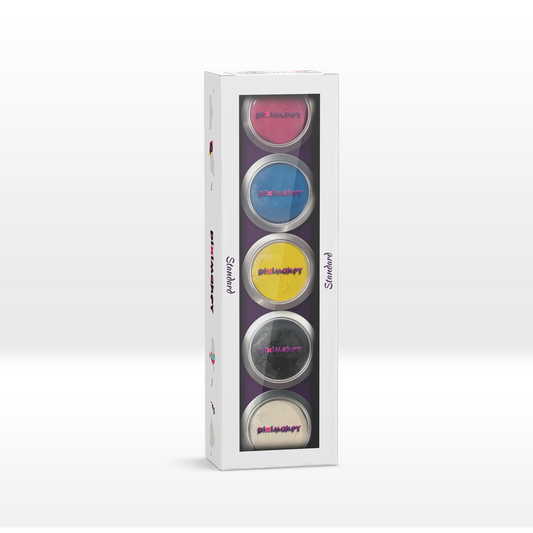 Piximakey stop motion model wax "Standard", set with 5 tins of plasticine each 150 g