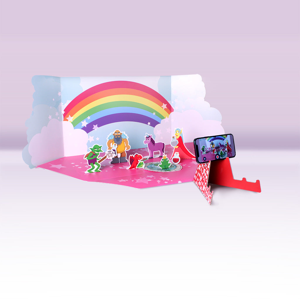 Piximakey Universe "Fairytales". Double sided Standalone Scene With Cut-out figures