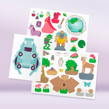 Piximakey Universe "Fairytales". Double sided Standalone Scene With Cut-out figures